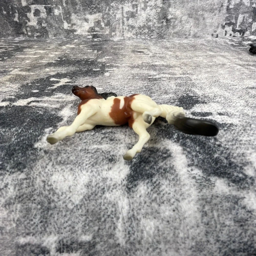 Vtg 1999 Breyer Prancing‎ Bay Pinto Horse Westerncore Tan White Decor